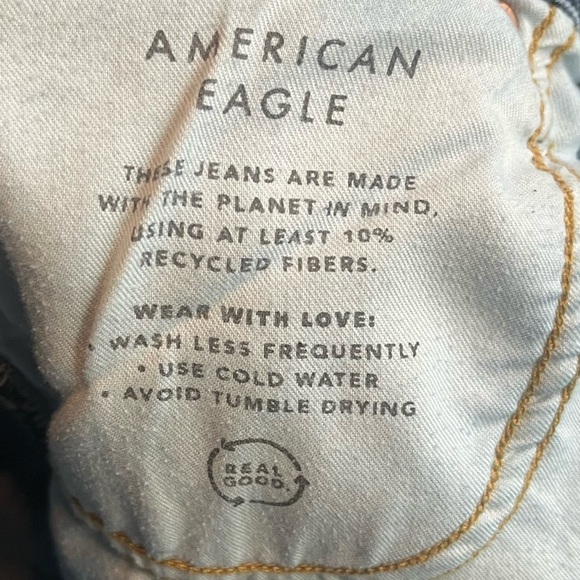 American Eagle Original Straight Jeans Size 32 x 34 Medium Wash - Picture 15 of 16